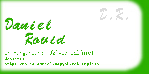 daniel rovid business card